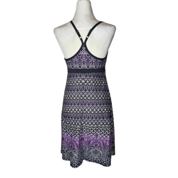 Athleta Bombay Shorebreak Racerback Swim Dress Purple/Gray Size Medium - Picture 3 of 8